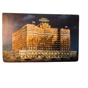 Vintage‎ Postcard Iconic Peabody Hotel in Memphis TN